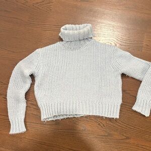 J. Crew Light blue heavy Turtleneck Sweater